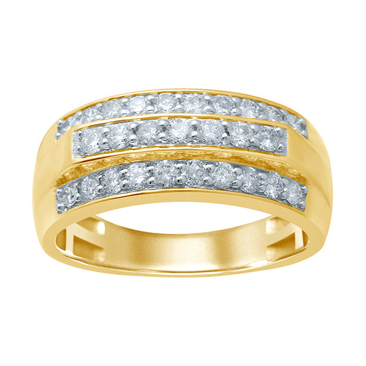 10K 0.98-0.99CT D-MENS BANDS