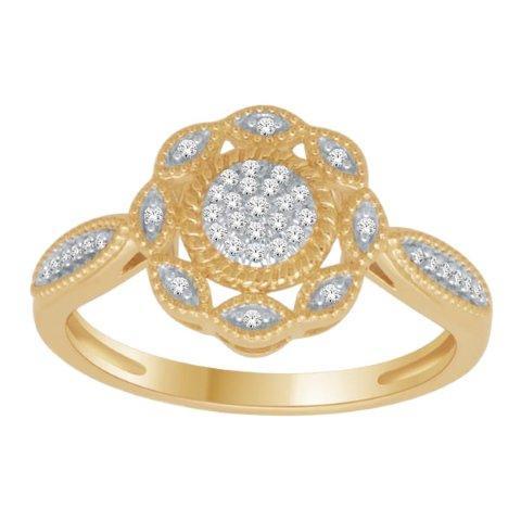 10K 0.12CT D-LADIES RINGS