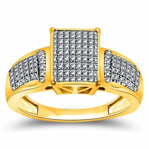 10K 0.31-0.35CT D-MICROPAVE RINGS