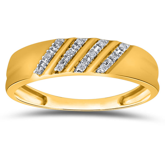 10K 0.07-0.08CT D-MENS BANDS