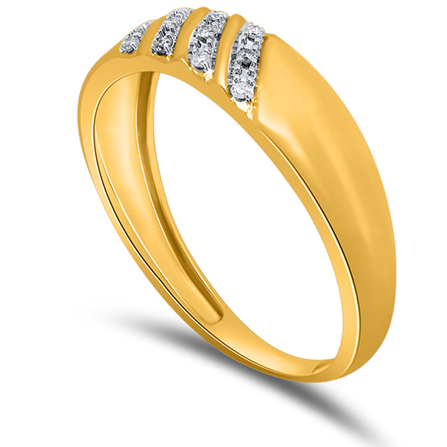 10K 0.07-0.08CT D-MENS BANDS