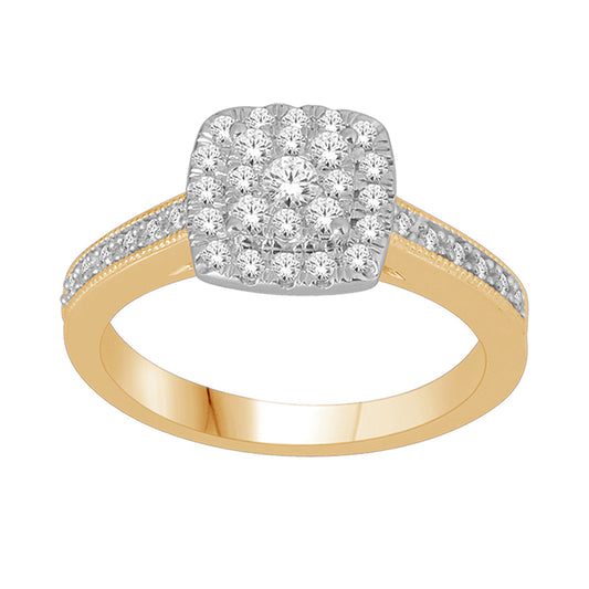 10K 0.48CT D-LADIES RINGS