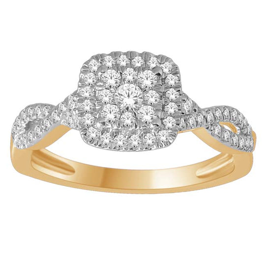 10K 0.47CT D-LADIES RINGS