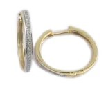 SPL PRICE 10KT 0.15CT D-EARRINGS "HOOPS"