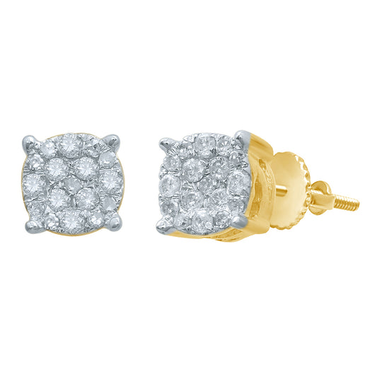10K 0.13-0.16CT D-EARRINGS RDS