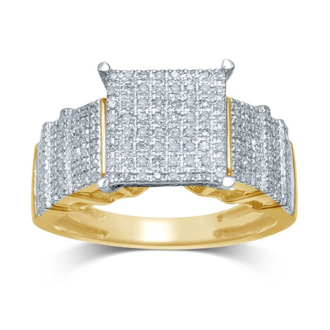 10K 0.33-0.36CT D-MENS MICROPAVE RING