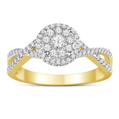 10K 0.45CT D-LADIES RINGS
