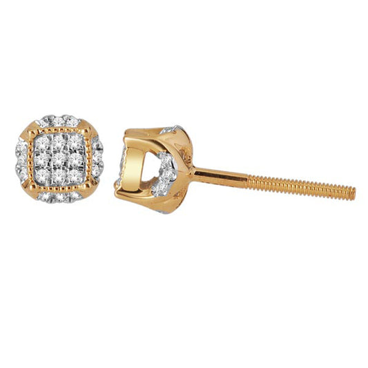 10K 0.10CT D-EARRING