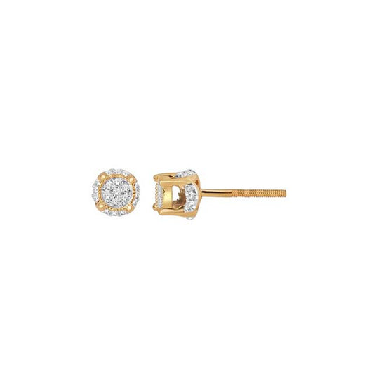 10K 0.10CT D-EARRING