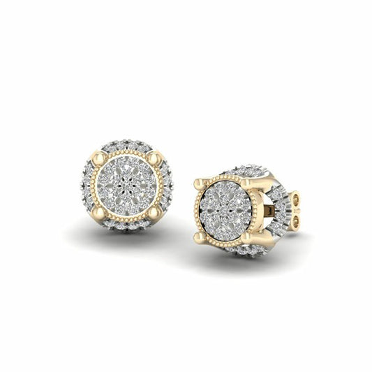10K 0.18CT D-EARRING