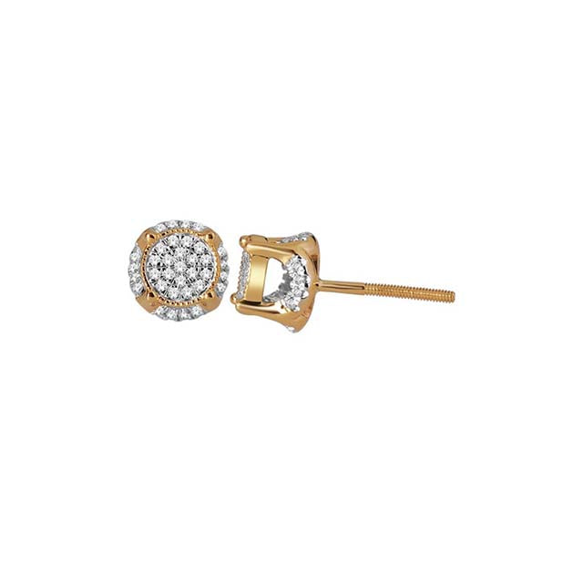 10K 0.18CT D-EARRING