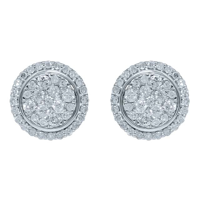 10K 1.02CT D-EARRING LDS RDS