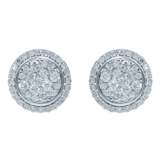 10K 1.02CT D-EARRING LDS RDS