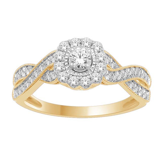 14K 0.50CT D-LADIES RINGS