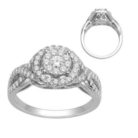 10KT 0.75CT D-LADIES RING