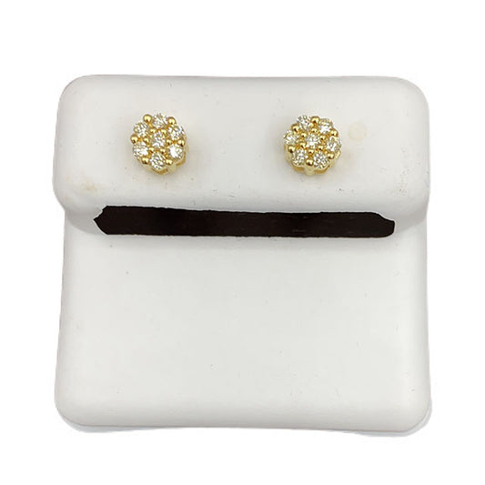 10K 0.24-0.27CT D-FLOWER EARRINGS