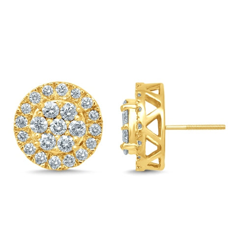 SPL PRICE: 10K 1.98-2.05CT D-DARK EARRINGS