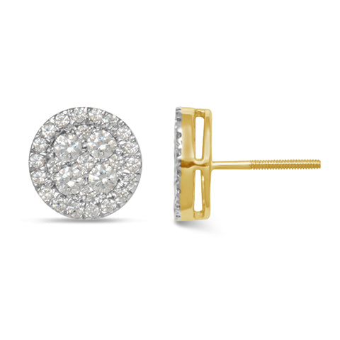 10K 0.96-1.02CT D-DARK EARRINGS