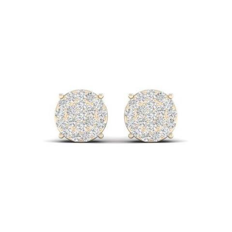 10K 0.10CT D-MICROPAVE EARRINGS