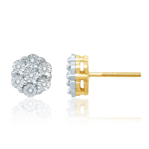 10K 0.04-0.06CT D-EARRINGS