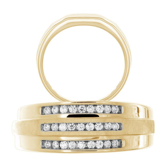 14K 0.24-0.26CT D-MENS BANDS
